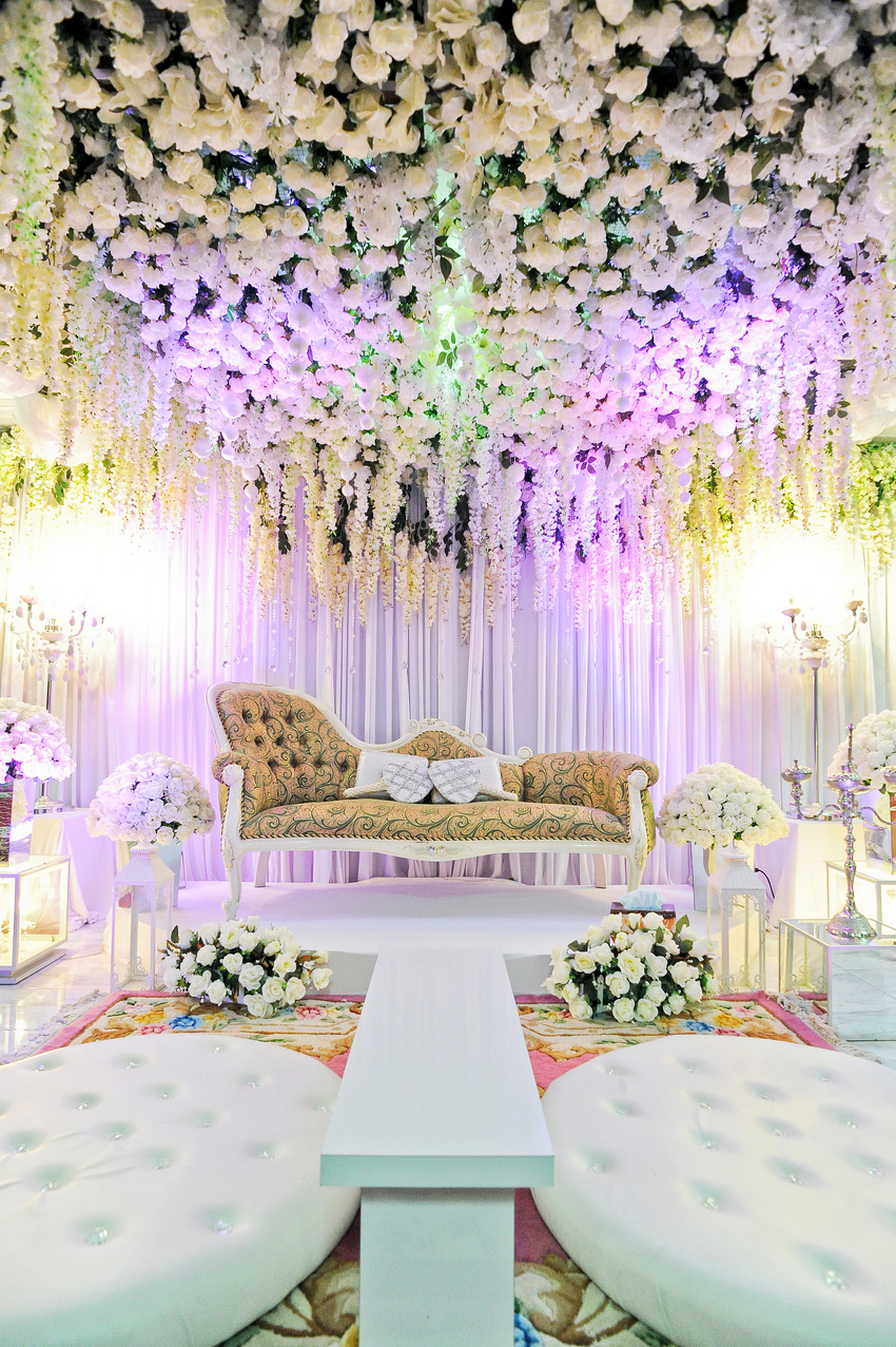 indoor wedding stage
